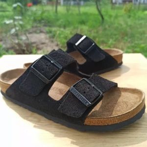 Birkenstock Arizona Soft Bed Black Suede size 39